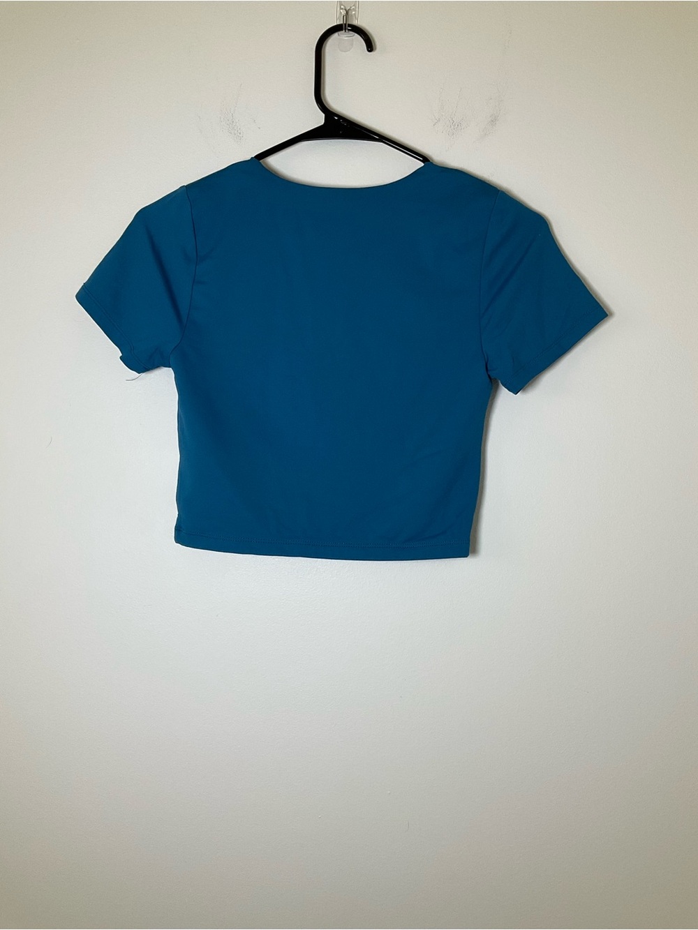 House of Harlow 1960 Blue Cropped Stretch Tee Short Sleeve Size S - Picture 2 of 5
